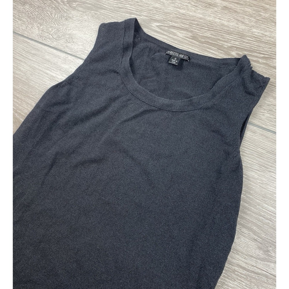 Lafayette 148 Women's Sleeveless Pullover Top Black Size Small